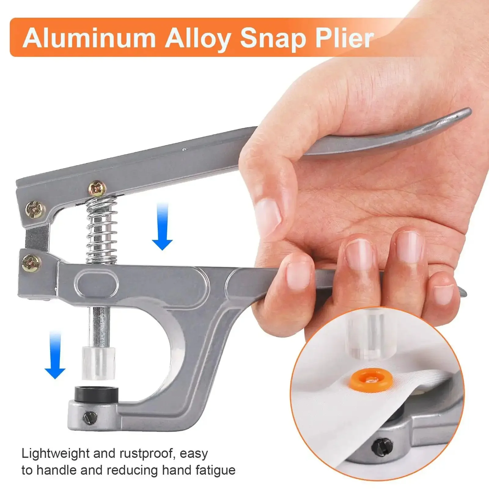 Snap Button Kit With Pliers And Tools 240 T5 Plastic Snaps For Fabric Snap Pliers Set For Sewing Clothing DIY Crafting 24 Color Variety Includes Storage Box Starter Fastener Tool Kit - Image 5