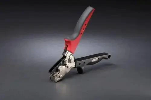 Snap Lock Punch For Gutters With Adjustable Throat Depth From One Quarter Inch To Five Eighths Inch, Soft Touch Non Slip Handle Insert, One Hand Operation Latch, Not For Heavy Sheet Metal, Silver Finish, Made In USA - Image 2