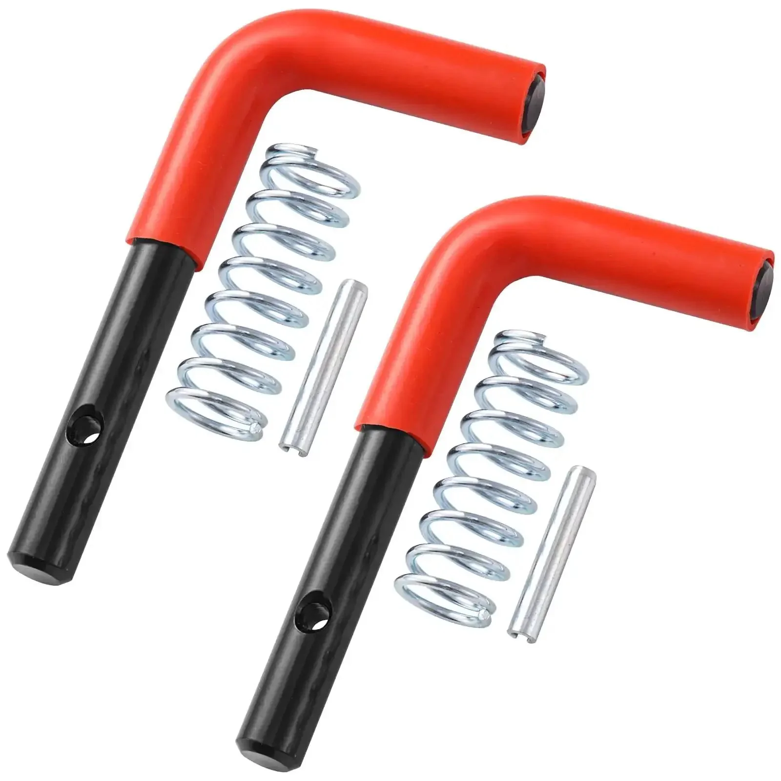 Snow Plow Stand Lock Pin Kit 67844 Compatible With Ultra Mount HTS Midweight Pro Plow Series With Handles Includes 2 Hairpin Clips And 2 Spring Lock Pins