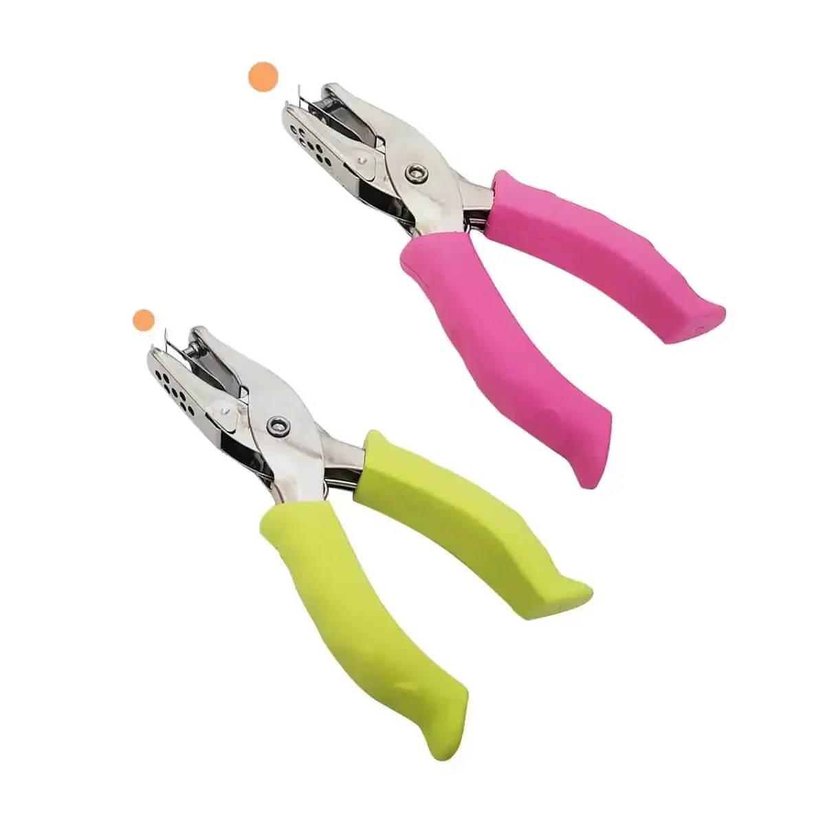 Soft Grip Hole Punch Set With Two Handy Mini Punches In One Quarter Inch And One Eighth Inch For Scrapbooks Home Office And School Projects Ideal For Scrapbook Pages Journals Card Making And DIY Crafts