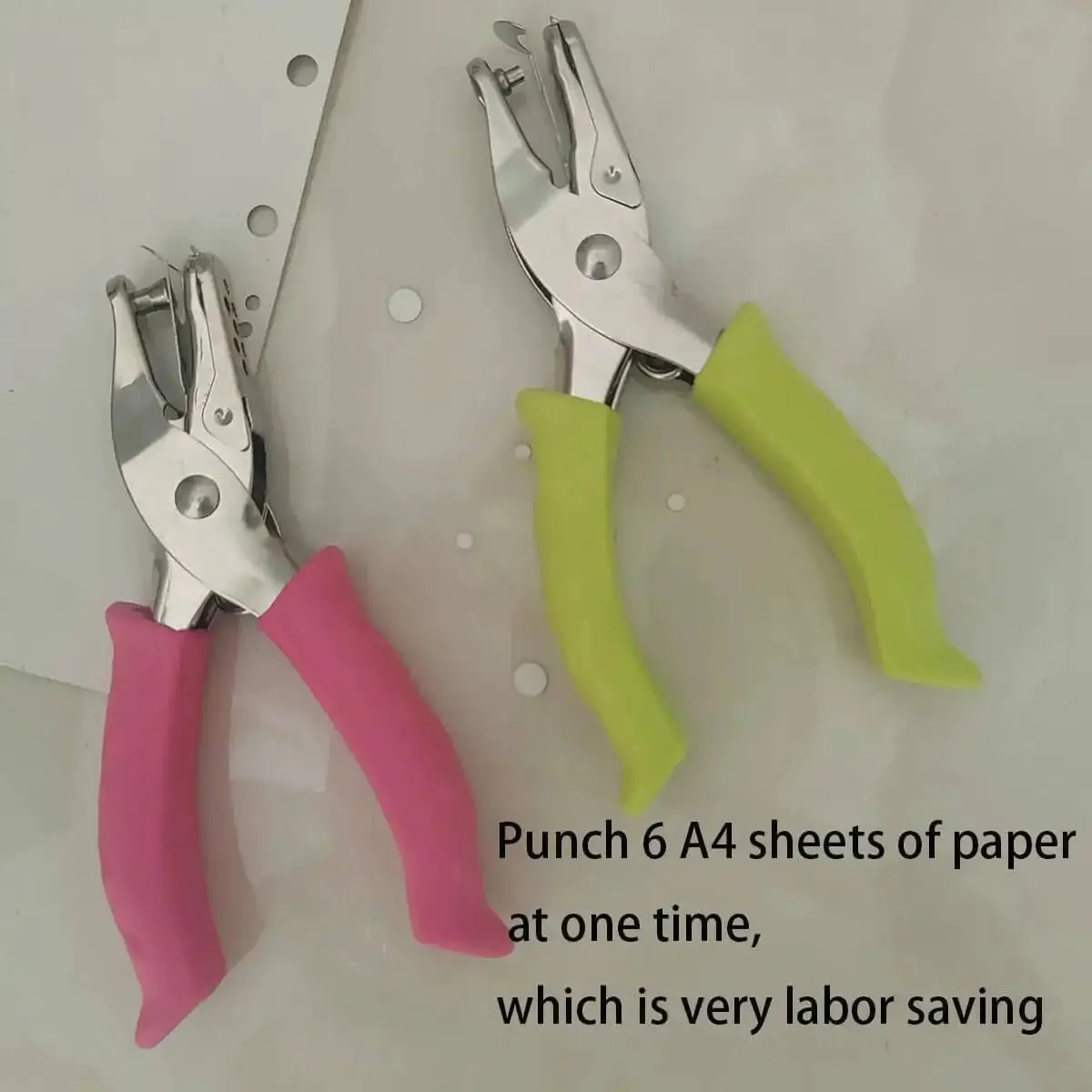 Soft Grip Hole Punch Set With Two Handy Mini Punches In One Quarter Inch And One Eighth Inch For Scrapbooks Home Office And School Projects Ideal For Scrapbook Pages Journals Card Making And DIY Crafts - Image 6