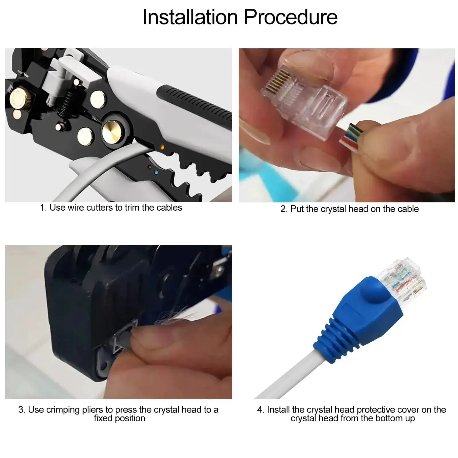 Soft PVC RJ45 Strain Relief Boots For Cat5 Cat5e Cat6 Cables Blue 100 Pack Easy Fit Protects Connectors From Dust And Bending Stress And Extends Patch Cable Life - Image 3