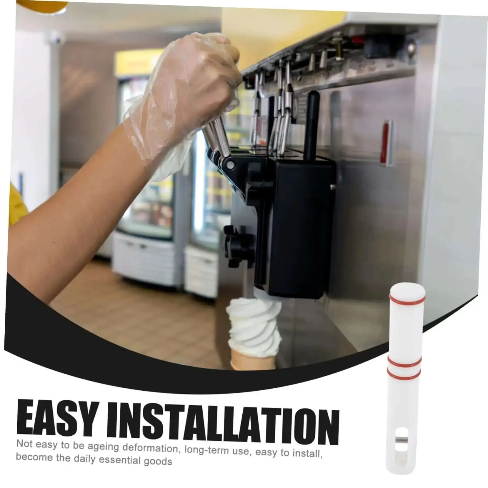 Soft Serve Ice Cream Machine Lever Replacement Part For Dispenser Portable Handle With Accurate Fit Ice Cream Maker Valve Stem Replacement Grip For Home Or Shop Use Easy Install - Image 8