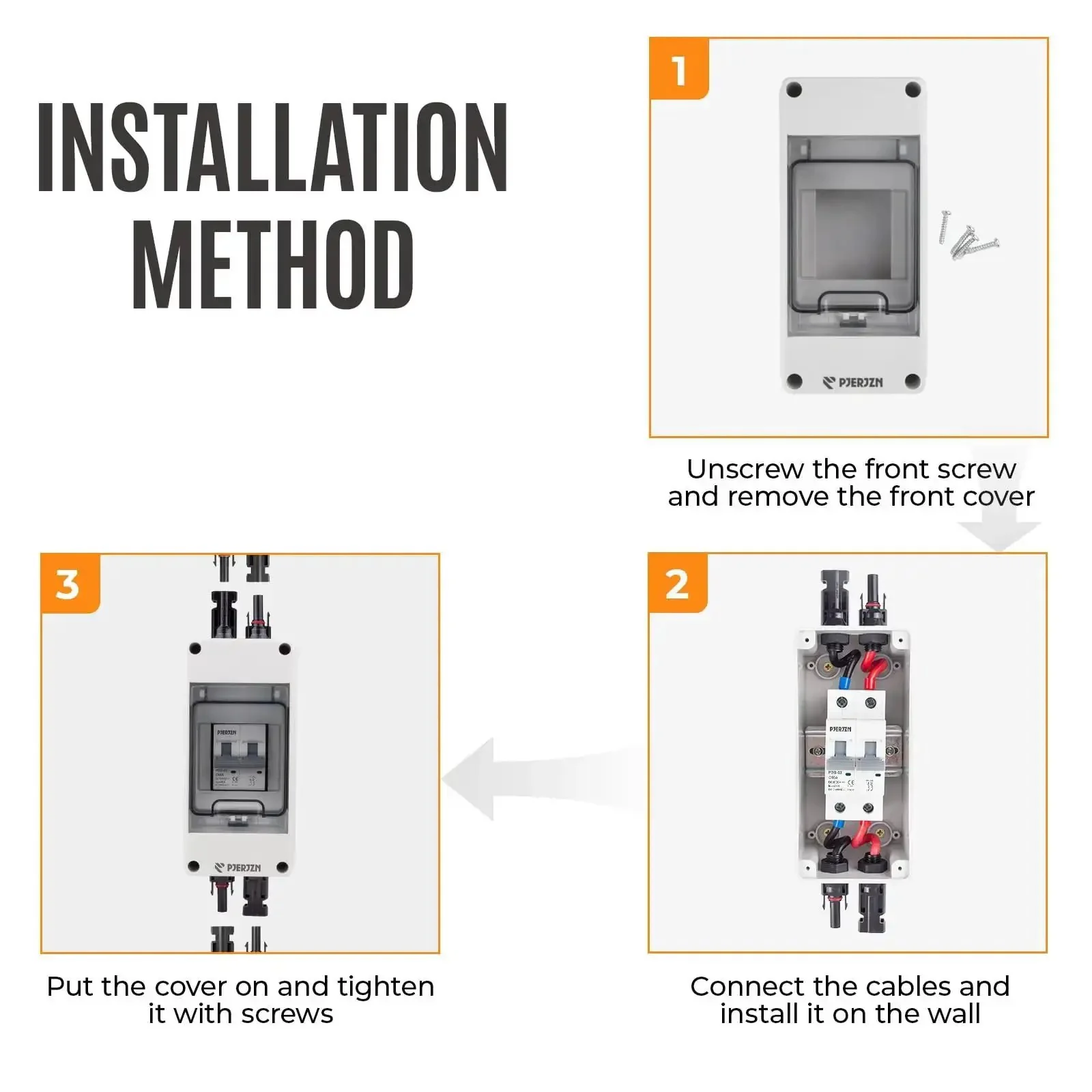 Solar Panel Disconnect Switch 1000V 60A PV Breaker Box Outdoor Enclosure For Solar PV Panels Home Battery Storage Heavy Duty Quick Install Ready To Use - Image 5