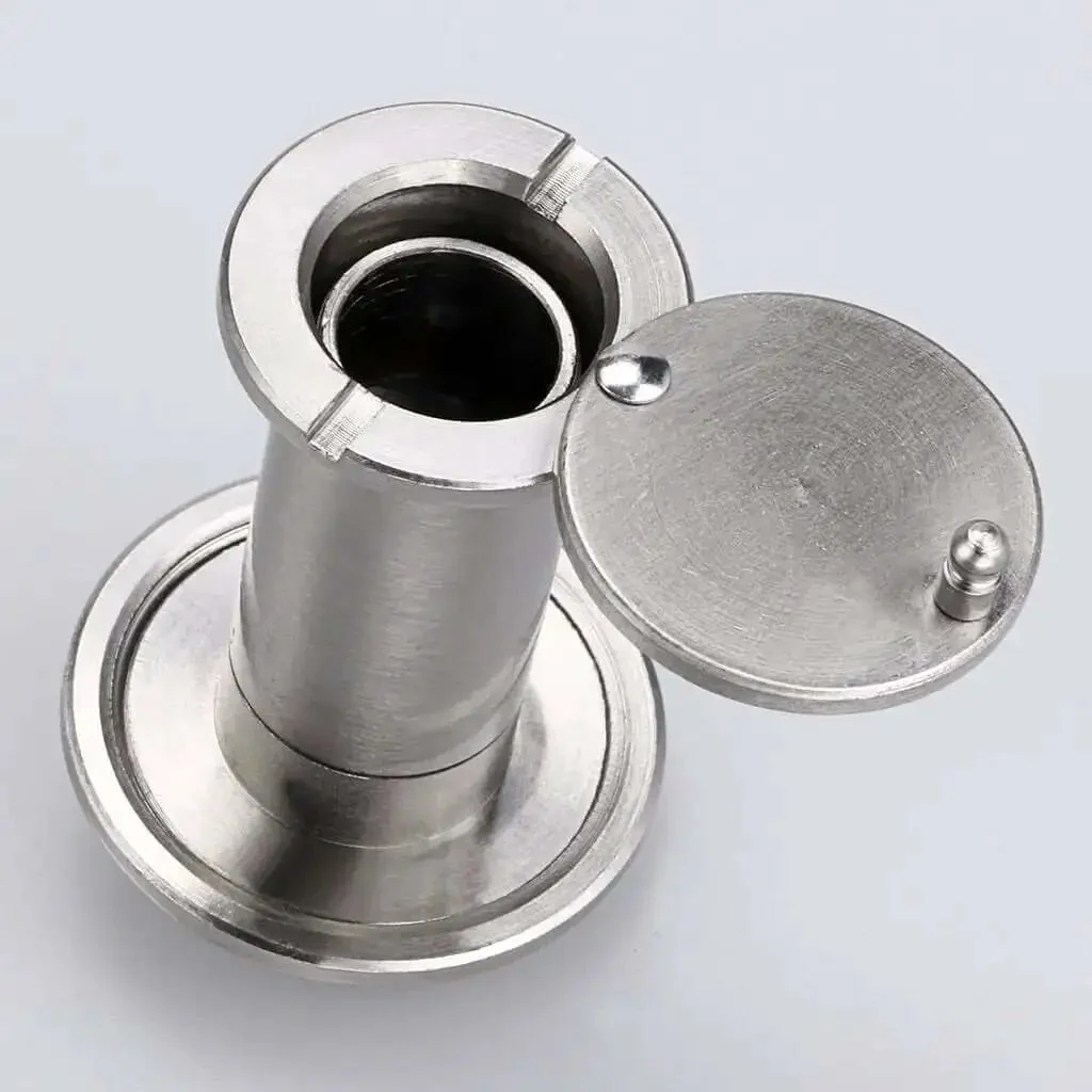 Solid Brass 220 Degree Door Viewer With Rotating Privacy Cover For Doors From About 1.38 Inches To 2.17 Inches Easy Install Peephole For Home Office And Hotel Security Wide Angle Clear View 2 Pack Silver - Image 5