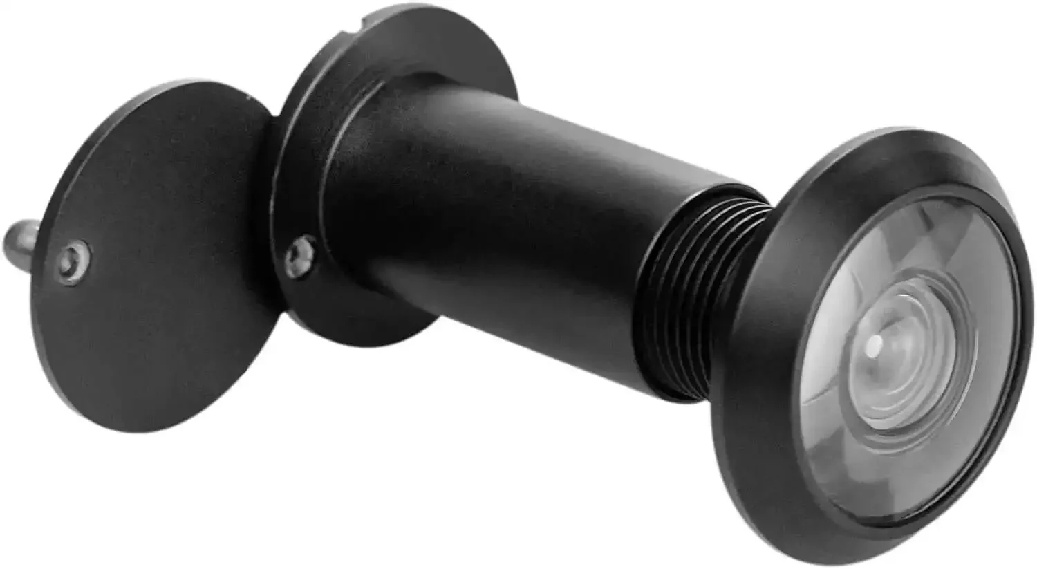 Solid Brass Door Peephole Viewer With 200-Degree Wide Angle And Heavy Duty Rotating Privacy Cover, Black Finish, Fits 1 3/8 To 2 1/6 Inch Doors, No-Brainer Pick For Home, Office Or Hotel Security And Privacy - Image 6