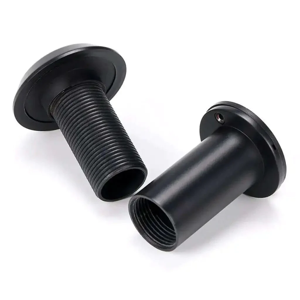 Solid Brass Door Peephole With 220 Degree View And Heavy Duty Rotating Privacy Cover For One And Three Eighths To Two And A Quarter Inch Doors Easy Install Beefy Black Door Viewer For Home Office And Hotel Use - Image 2