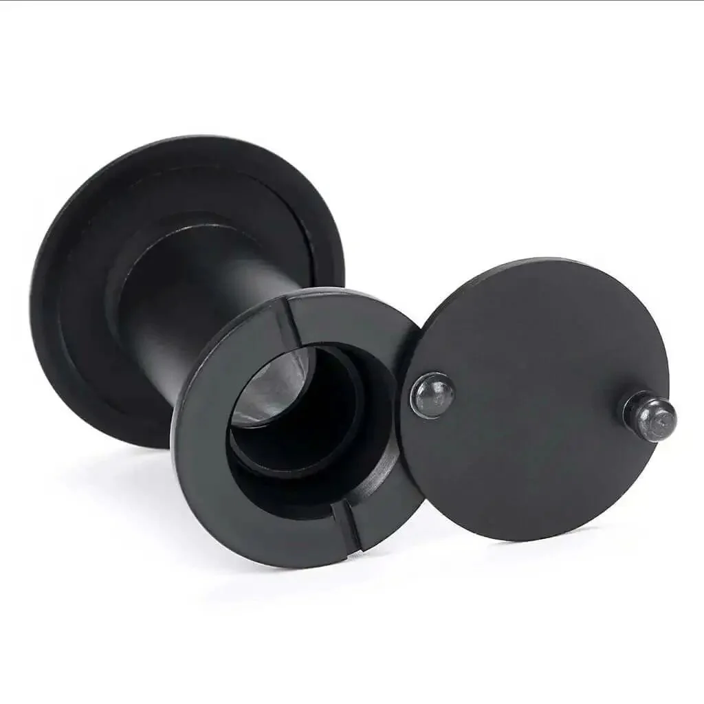 Solid Brass Door Peephole With 220 Degree View And Heavy Duty Rotating Privacy Cover For One And Three Eighths To Two And A Quarter Inch Doors Easy Install Beefy Black Door Viewer For Home Office And Hotel Use - Image 6