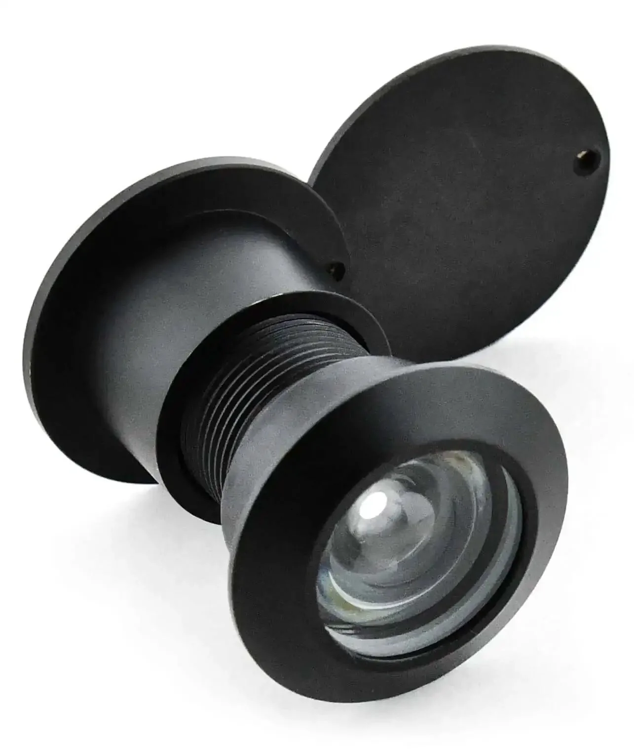 Solid Brass Door Viewer Peephole With 220 Degree View And Privacy Cover, Heavy Duty All Metal Construction, Fits Doors From 1.65 Inches To 2.13 Inches Thick, Modern Black Finish For Home Office And Hotel - Image 6