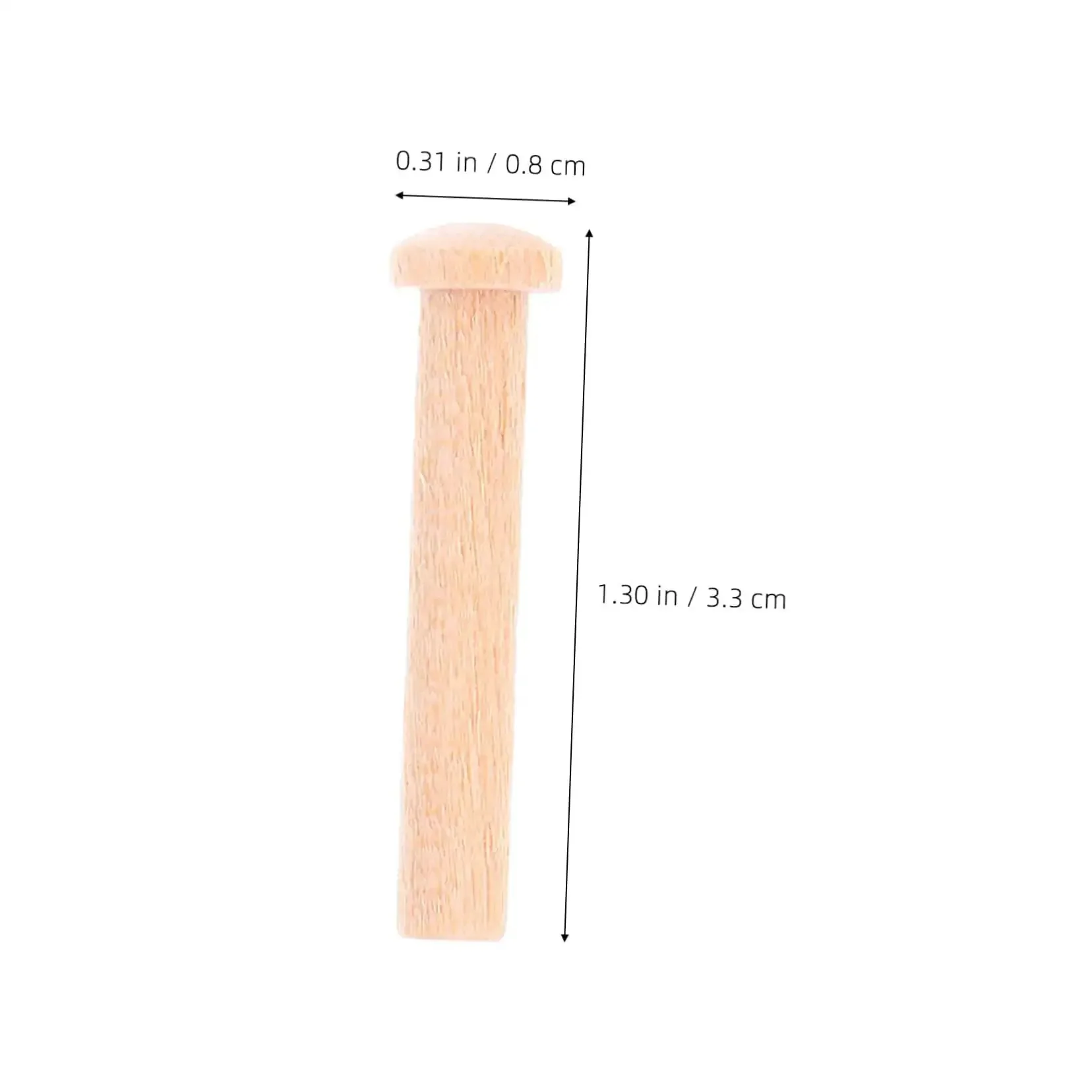 Solid Wood 20 Piece Miniature Nails Set For Crafts And Model Building, Tiny Wood Pins For Intricate Woodworking, Train Wheel Projects, And Delicate Detailing For DIYers - Image 9
