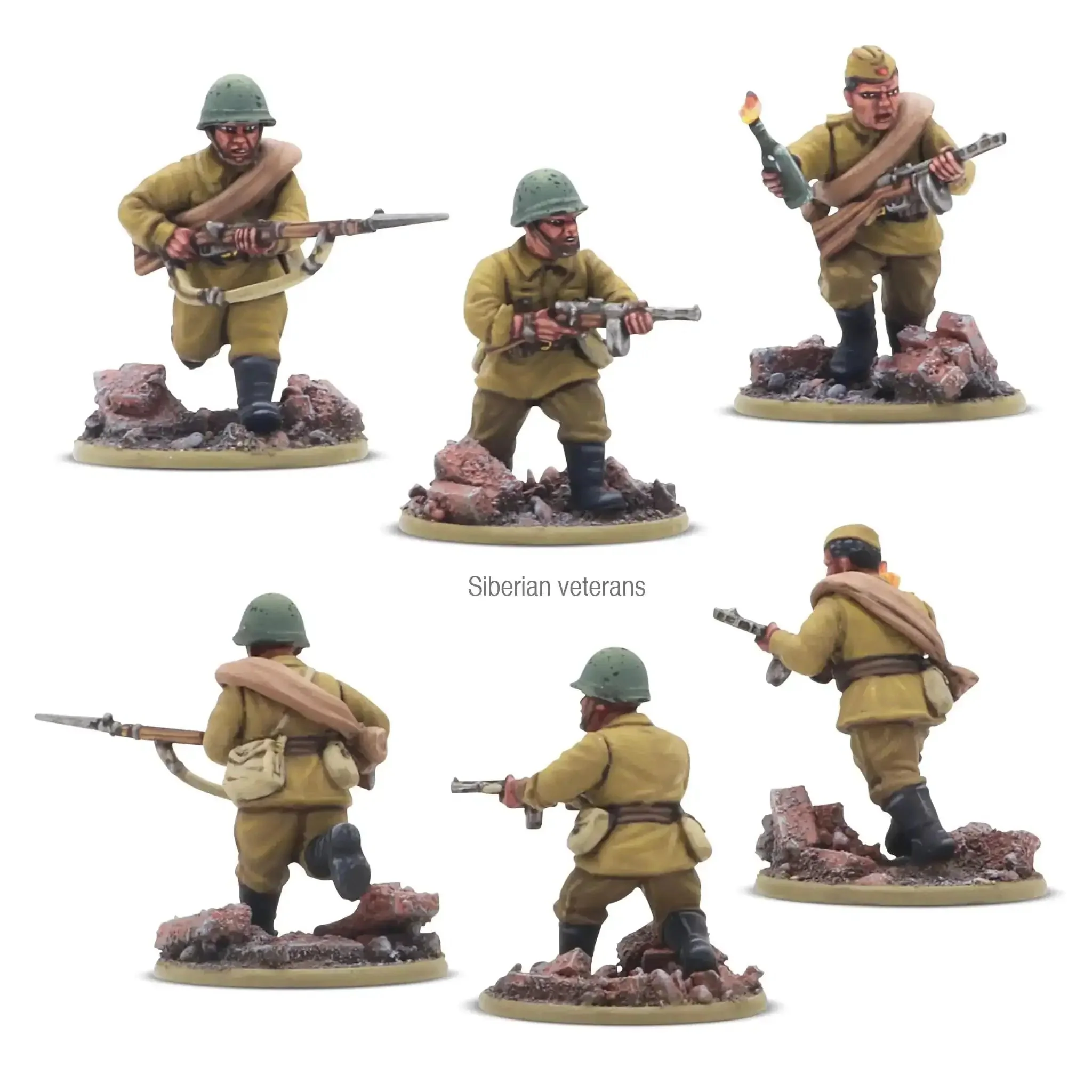Soviet Army Infantry Platoon 28Mm Scale Plastic Miniatures For Bolt Action World War II Battle Games With Mosin Nagant Rifles And Carbines DPM Light Machine Guns PTRD Anti Tank Rifle And Command Options For Battle Ready Action - Image 5