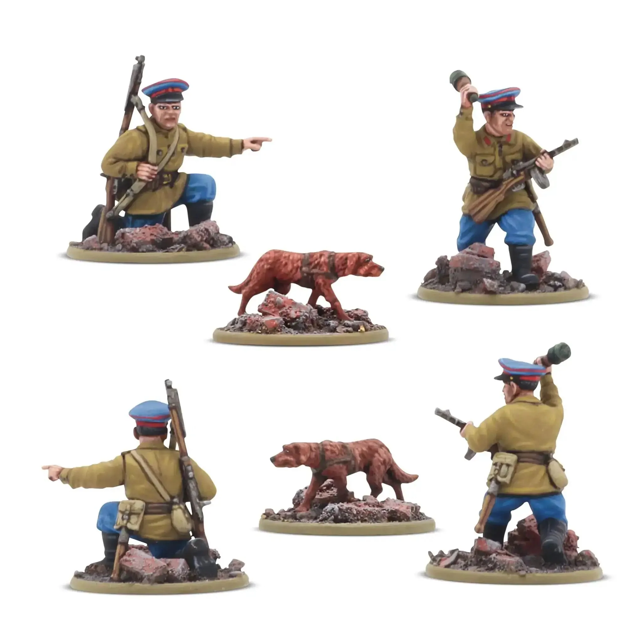Soviet Army Infantry Platoon 28Mm Scale Plastic Miniatures For Bolt Action World War II Battle Games With Mosin Nagant Rifles And Carbines DPM Light Machine Guns PTRD Anti Tank Rifle And Command Options For Battle Ready Action - Image 6