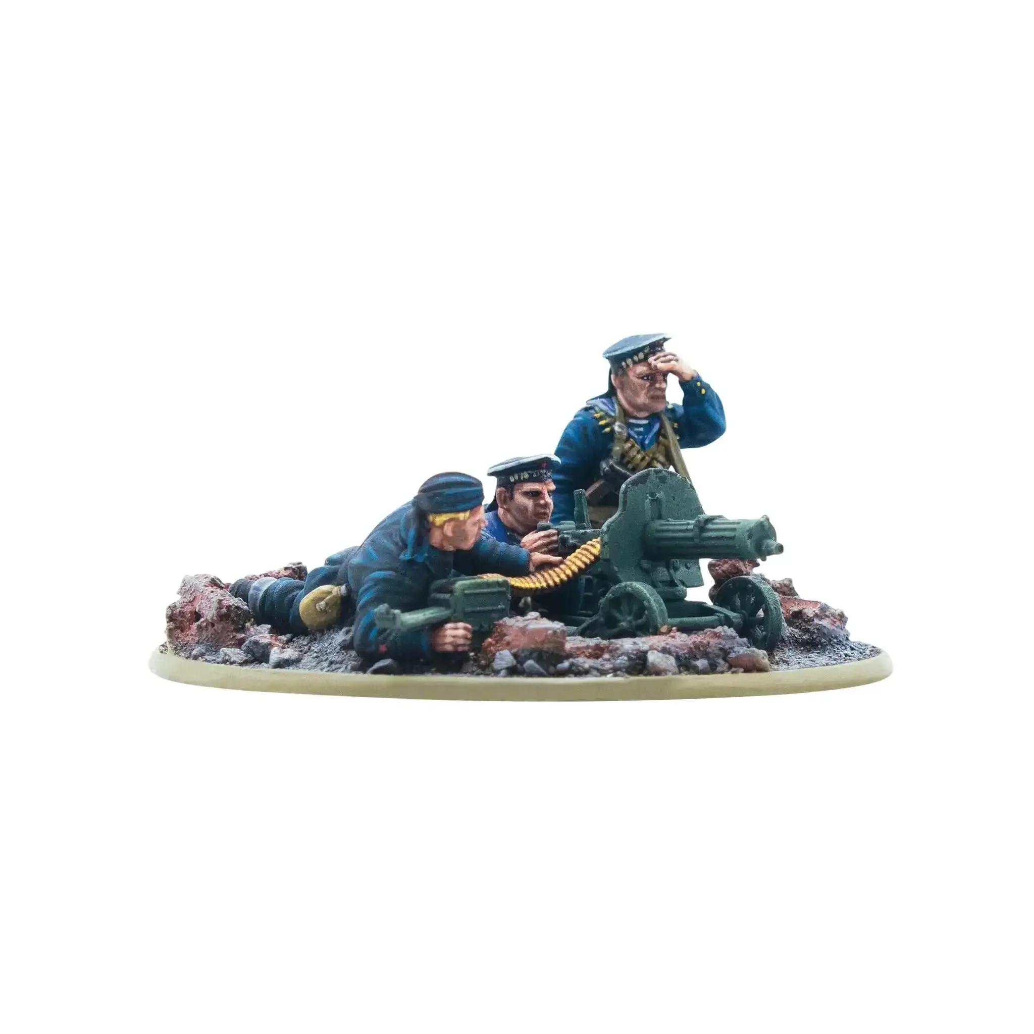 Soviet Naval Brigade Medium MG Team 28mm WWII Miniature For Bolt Action Tabletop Wargaming Resin Crew Figures With Ultra Detail Naval Infantry Battle Ready Figures For Epic War Gaming
