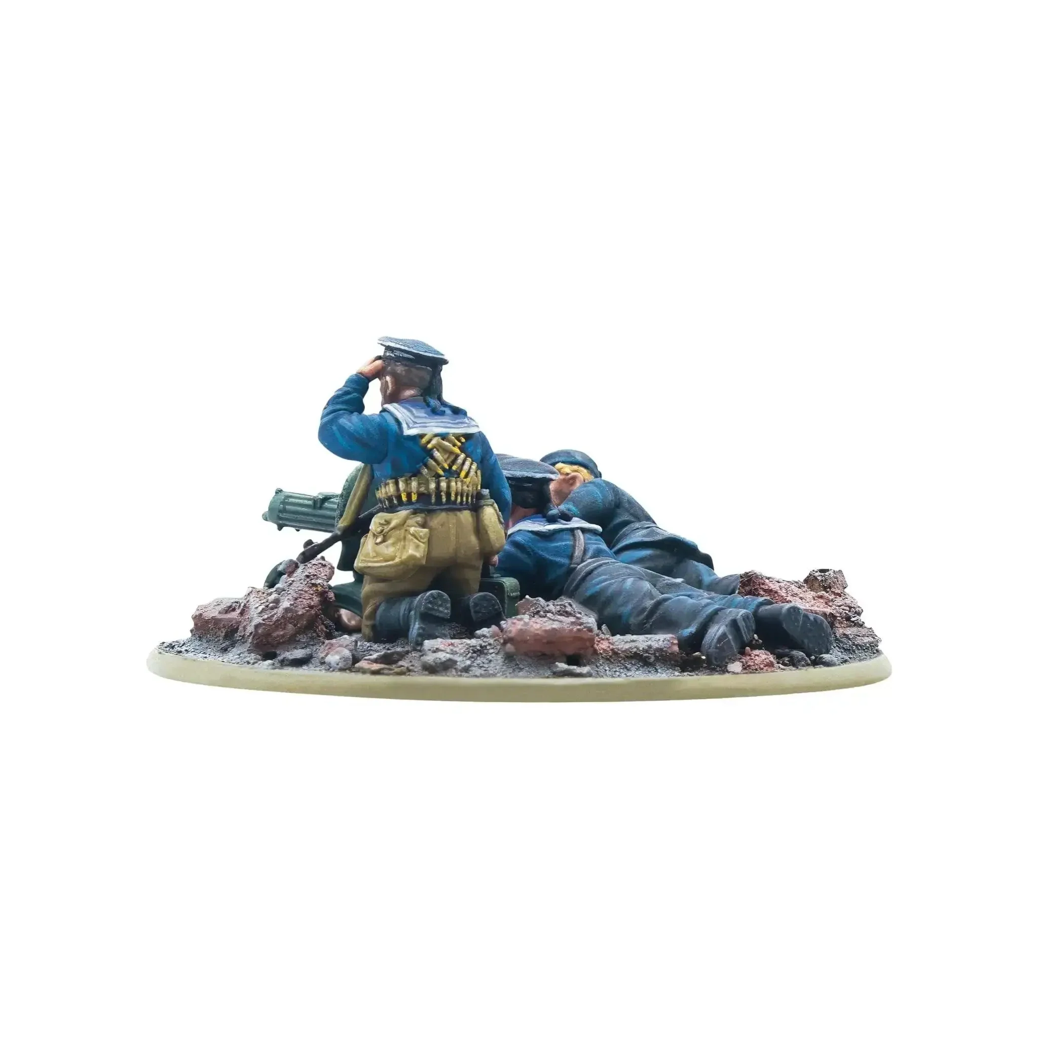 Soviet Naval Brigade Medium MG Team 28mm WWII Miniature For Bolt Action Tabletop Wargaming Resin Crew Figures With Ultra Detail Naval Infantry Battle Ready Figures For Epic War Gaming - Image 3