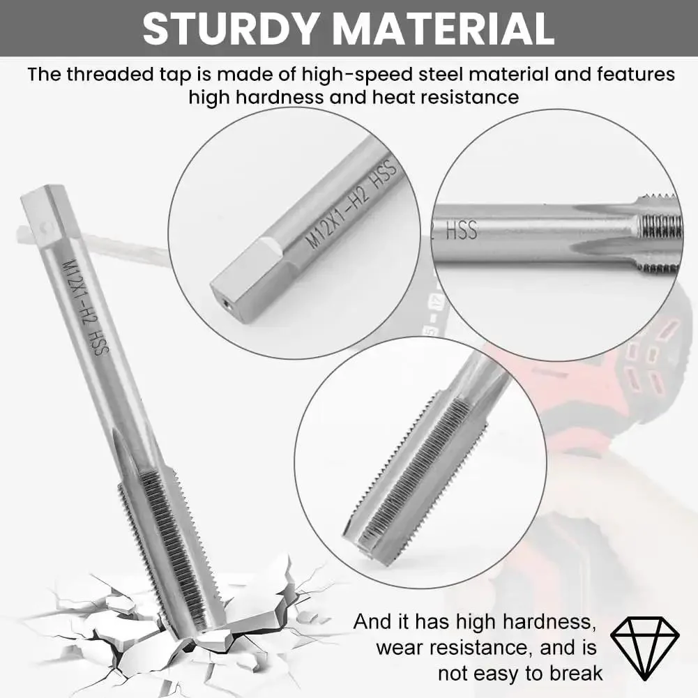 Spark Plug Thread Repair Kit Stainless Steel Rethread Set for M10x1.0 and M12x1.0 Threads Includes 10 Inserts and 1 Tap Automotive Engine Cylinder Head Repair Tool for Cars and DIY Projects - Image 6