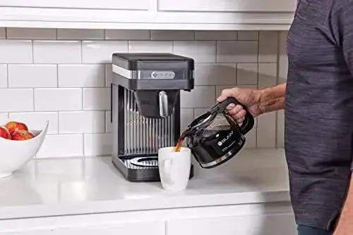 Speed Brew Elite 10 Cup Coffee Maker With Internal Stainless Steel 70 Oz Hot Water Tank Quick Brew Technology For Ultra Fast Mornings Easy Pour In Water Level Indicator Sleek Black Stainless Finish - Image 7