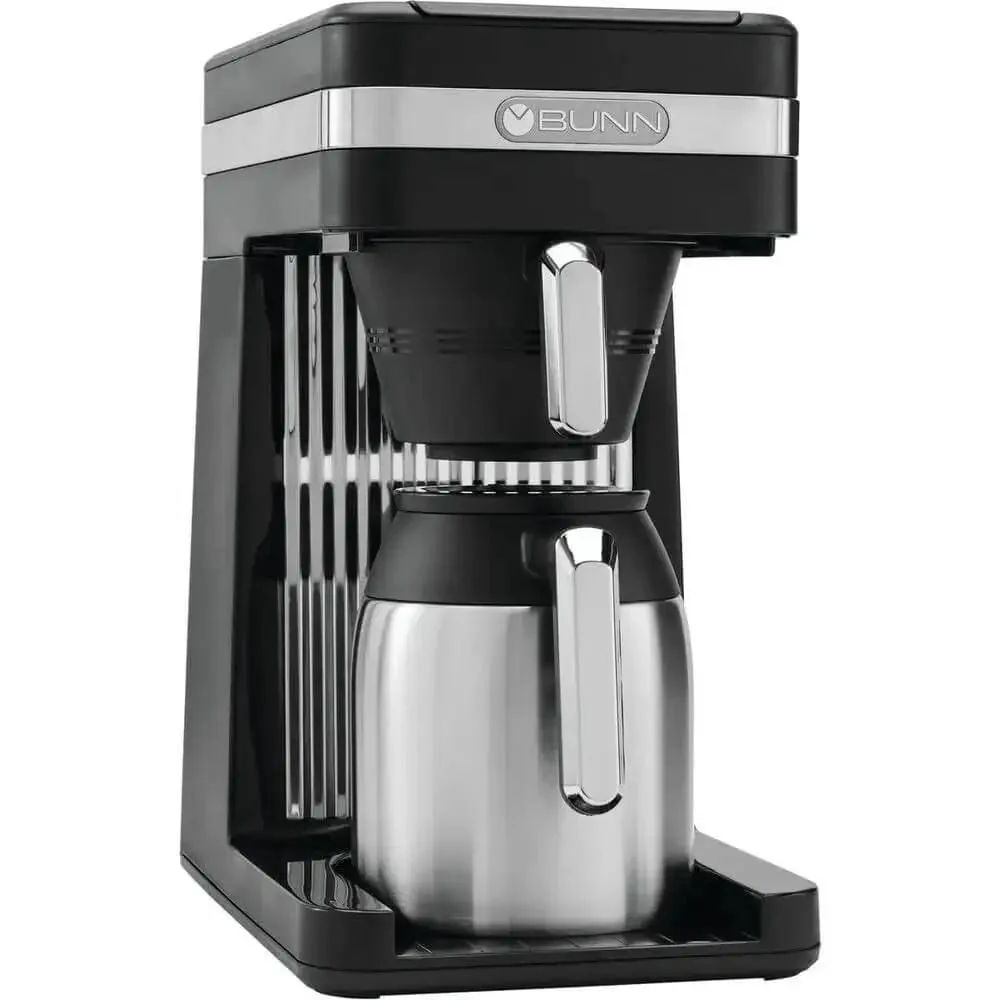 Speed Brew Platinum Thermal Coffee Maker With 70 Oz Stainless Steel Reservoir 10 Cup Capacity Fast Brew Black Finish And Easy Pour Durable Thermal Design For Busy Mornings And Big Volume Days