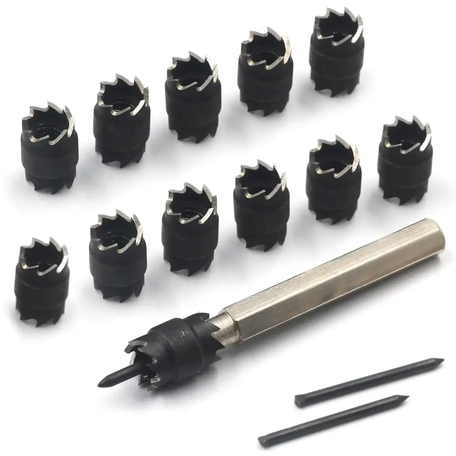 Spot Weld Cutter Set Three Eighth Inch Hole Cutter For Sheet Metal And Auto Body Repair, Fast Panel Separator For Power Drill, 14 Pack High Speed Steel Cutting Blades, Durable Double Sided Cutters For Welding And Body Work - Image 2