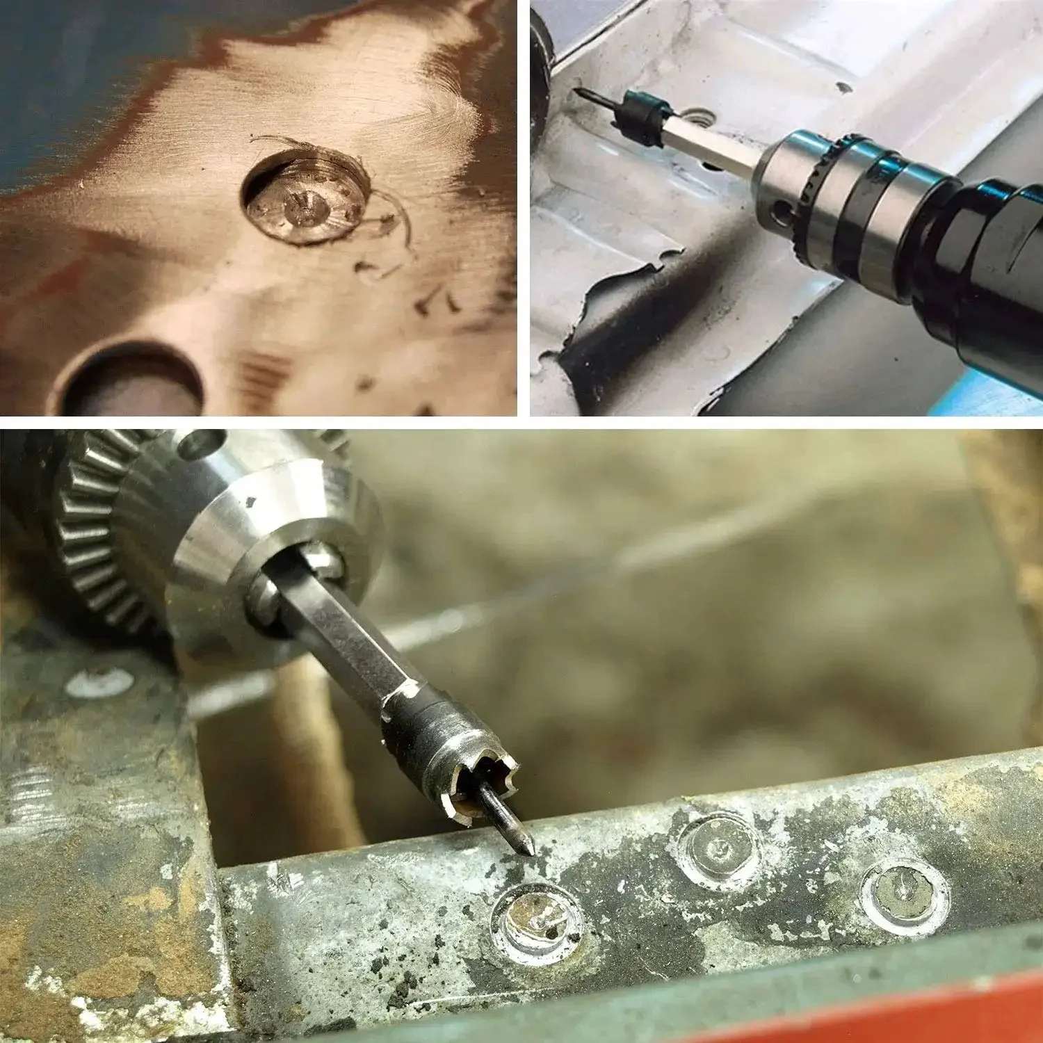 Spot Weld Cutter Set Three Eighth Inch Hole Cutter For Sheet Metal And Auto Body Repair, Fast Panel Separator For Power Drill, 14 Pack High Speed Steel Cutting Blades, Durable Double Sided Cutters For Welding And Body Work - Image 3