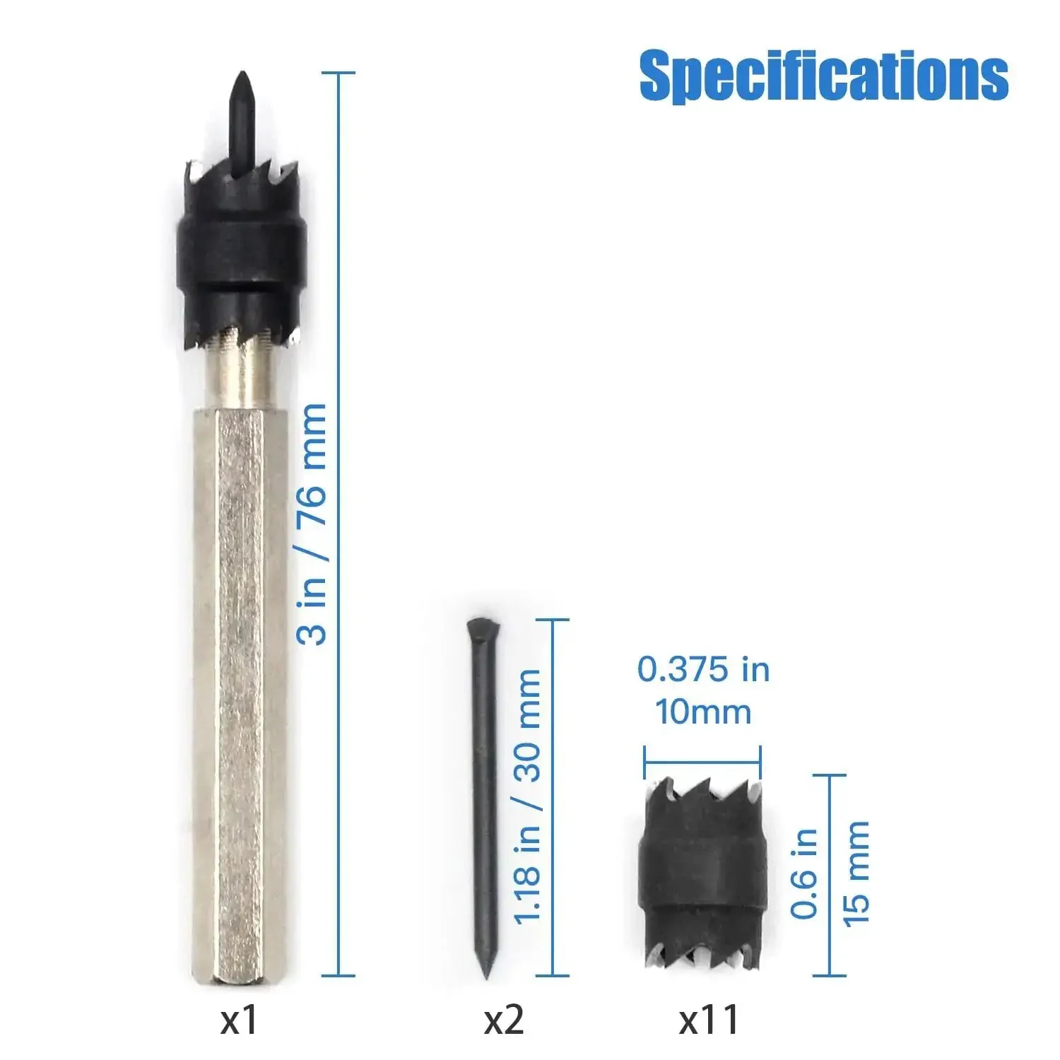 Spot Weld Cutter Set Three Eighth Inch Hole Cutter For Sheet Metal And Auto Body Repair, Fast Panel Separator For Power Drill, 14 Pack High Speed Steel Cutting Blades, Durable Double Sided Cutters For Welding And Body Work - Image 4