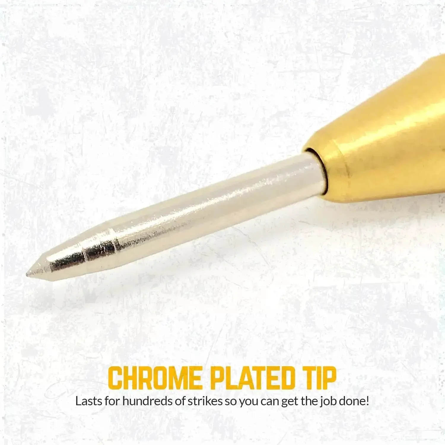 Spring Loaded Brass Center Punch Auto 5 Inch With Adjustable Tension Hand Tool For Metal Or Wood Pack Of 2 Easy To Use Delivers Precise Marks And A Clean Start For Drilling In Carpentry And Metalworking No Sweat - Image 5