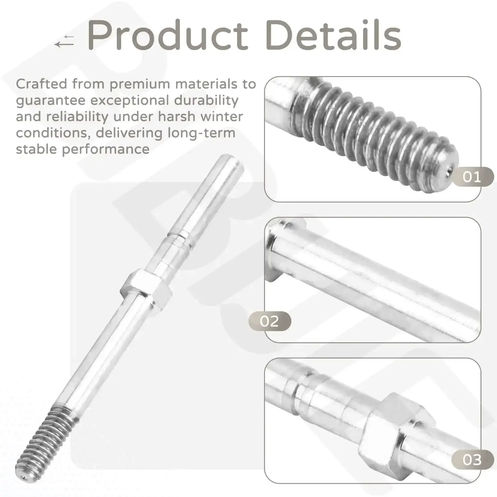 Spring Pin Upgrade Kit Compatible With Boss Snow Plows For Seamless Fit And Safer Snow Removal Easy No Fuss Installation With Durable Steel Components Part MSC04764 Delivers Reliable Pin Connections And Smooth Plow Operation - Image 3
