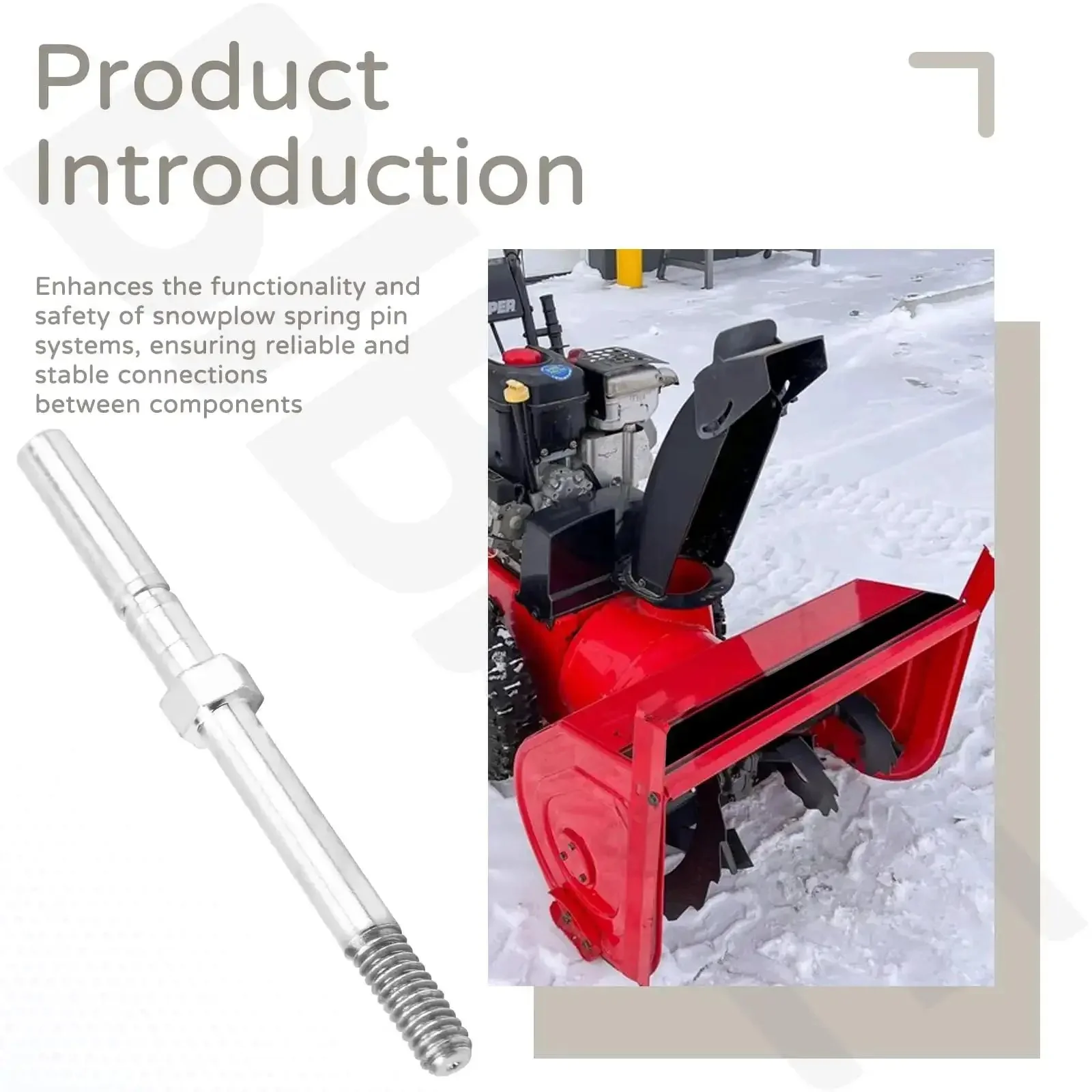 Spring Pin Upgrade Kit Compatible With Boss Snow Plows For Seamless Fit And Safer Snow Removal Easy No Fuss Installation With Durable Steel Components Part MSC04764 Delivers Reliable Pin Connections And Smooth Plow Operation - Image 6