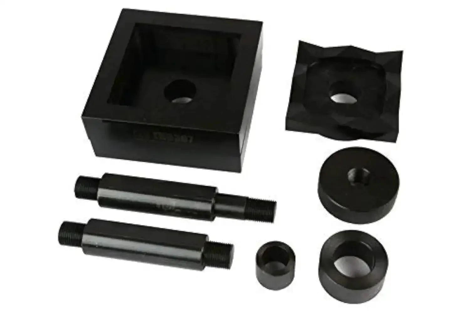 Square 92mm By 92mm 1/4 DIN Panel Meter Punch Die Set With Draw Studs And Spacers, Heavy Duty And Compatible With Greenlee And Other English Punch Sets Or 20 X 1.5mm Metric Sets, 12 US Tons Punching Force