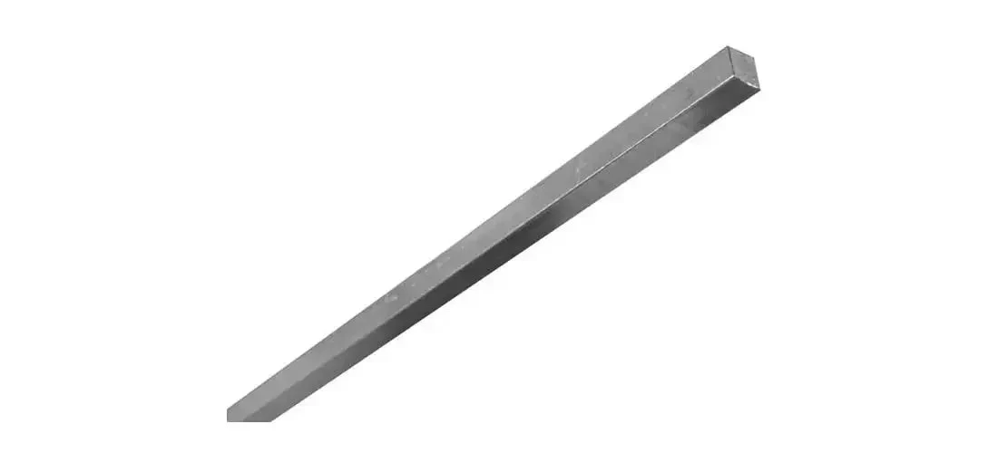 Square Key Stock 0.25 Inch Wide 12 Inch Long Steel Shaft Key For Motors And Machines, Wedge Or Locking Device, Can Be Cut Or Drilled To Shape, Smooth Edges, Heavy Duty Tool Accessory