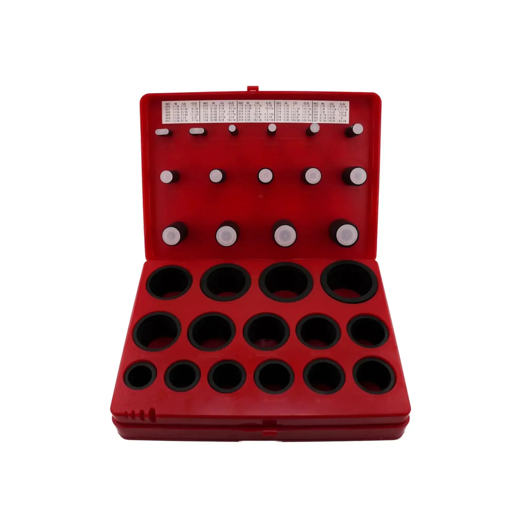 Square Ring Kit 382 Piece Assortment With 30 AS568 Sizes NBR 70A Buna N Square Cut Seals For Automotive Industrial Hydraulic And Maintenance Use Heavy Duty Washer Style Seals For Reliable Leak Prevention