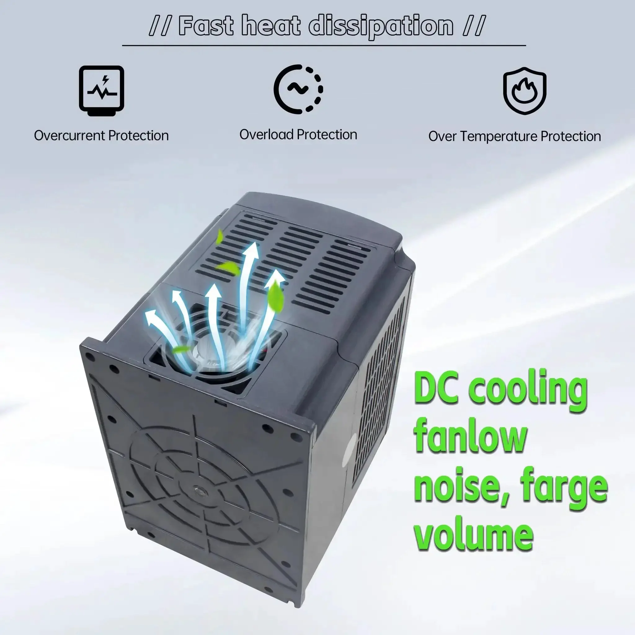 Square Two Point Two Kilowatt 220V Air Cooled CNC Spindle Motor Kit With ER20 Collet And VFD Drive For CNC Router Machine High Precision Four Hundred Hertz Spindle Ultra Low Runout Beefed Up Performance - Image 7