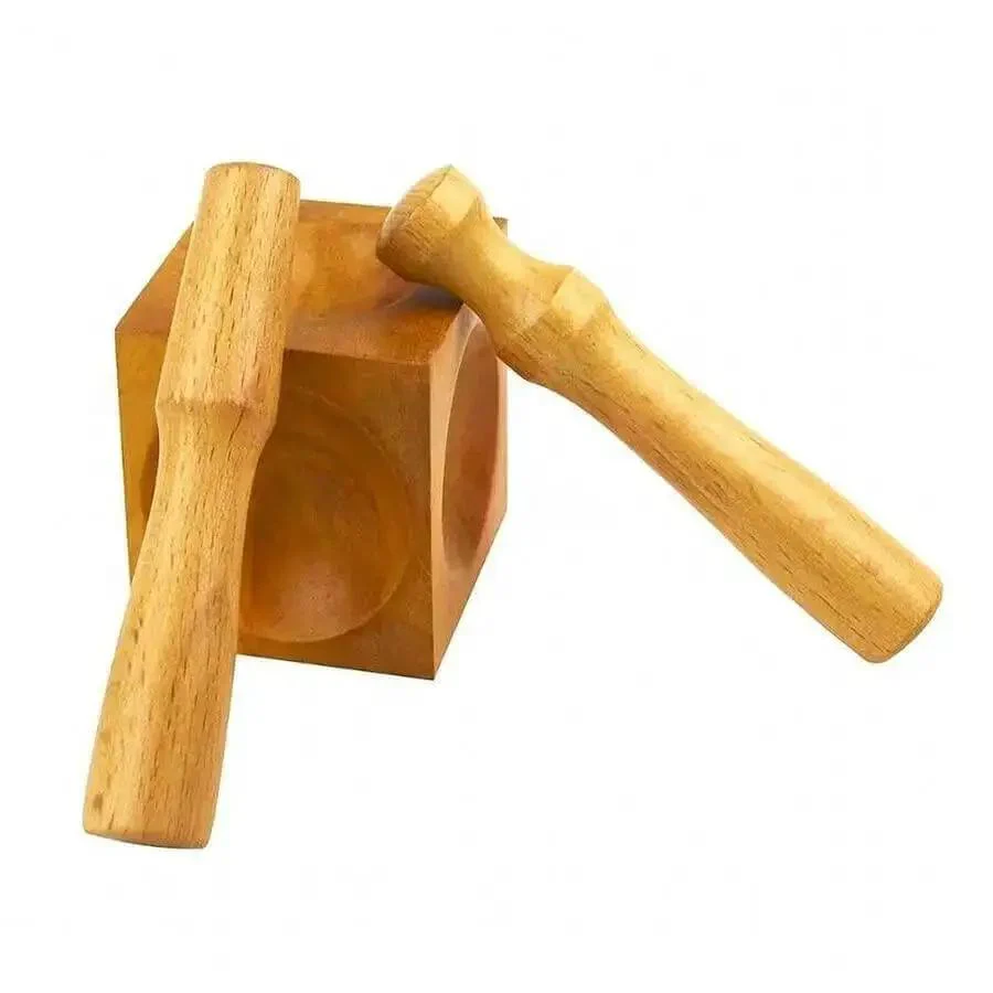 Square Wood Dapping Block Punch Kit For DIY Doming Shaping And Stamping Jewelry Blanks Perfect For Copper Gold Silver Aluminum Sheets Includes 1 Block And 2 Punches Concave Block For Smooth Forming - Image 6