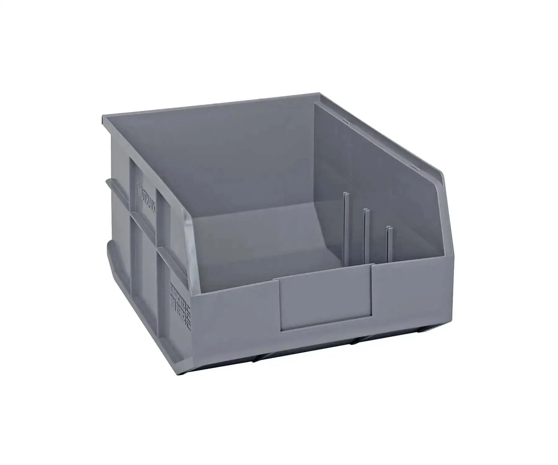 Stackable Shelf Bins Part Organizer Set 14 By 11 By 7 Inches Heavy Duty Plastic Storage Bins Waterproof And Rust Resistant Raised Front Opening For Big And Heavy Items 6 Pack