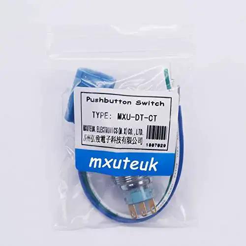 Stainless Steel 22mm Latching Emergency Stop Push Button Switch With 3A 12-220V Connection Plug 1NO 1NC Contacts Panel Mount Beefy Industrial Grade Stop Button For Machinery And Control Panels - Image 2