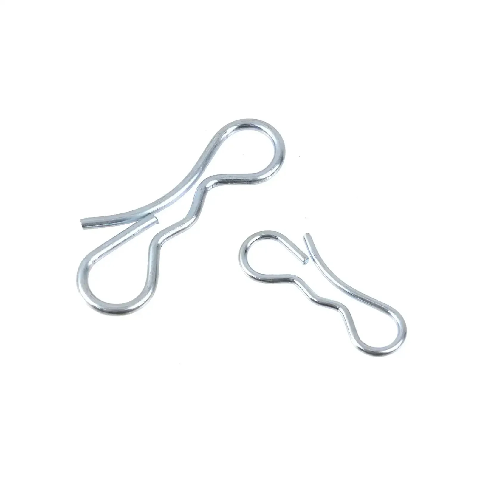 Stainless Steel Bow Tie Lock Cotter Pins Seven Sixteenth Inch And Five Sixteenth Inch Ten Pack Deck Clip Set For Trailers Marine Machinery And DIY Projects Rust Resistant And Durable - Image 4