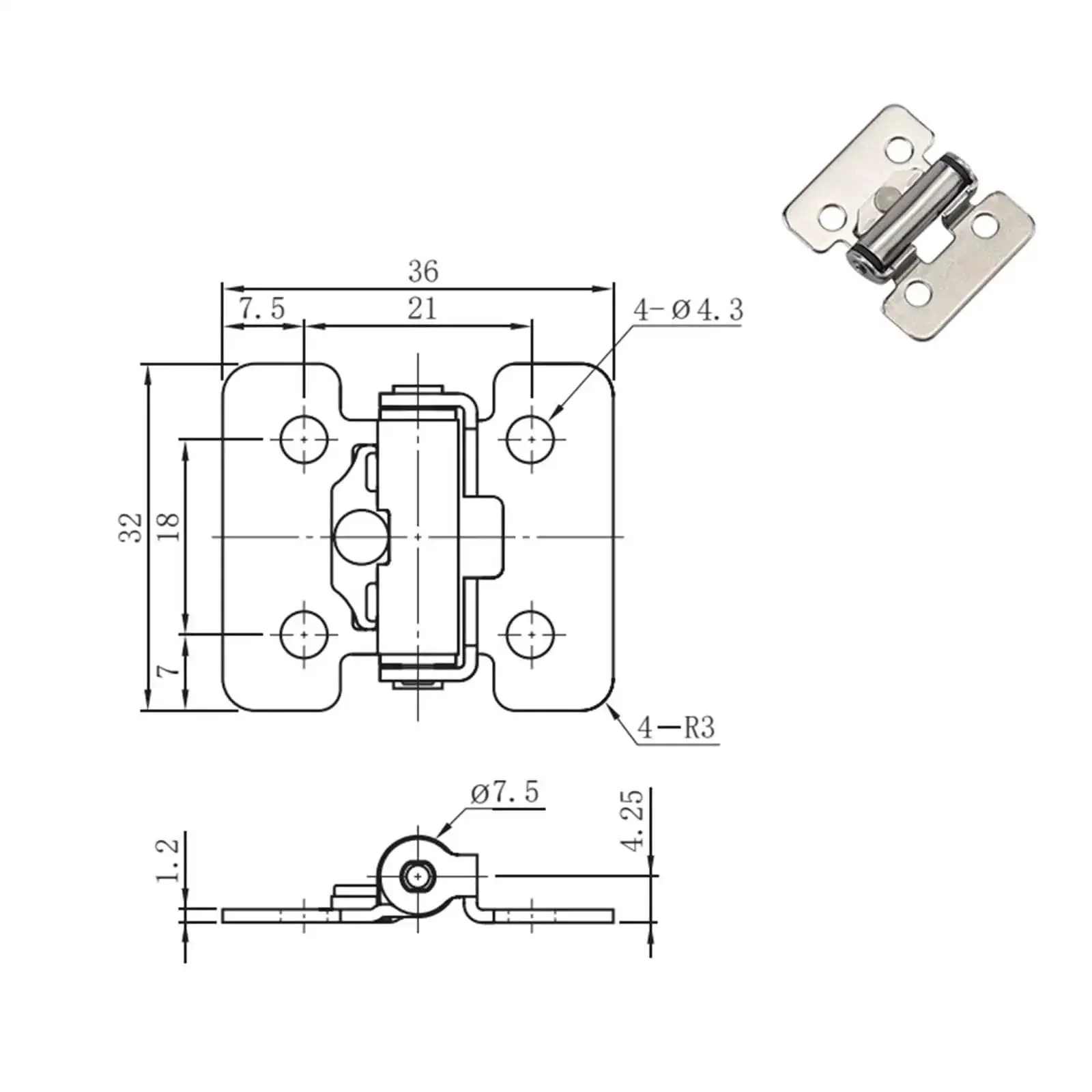 Stainless Steel Damping Hinge With Adjustable Torque Buffering And Folding Action 1 Piece Unit XG11-015-3 Durable Cabinet Door Hardware For Smooth Soft-Close And Easy Folding At Home Or The Shop - Image 6