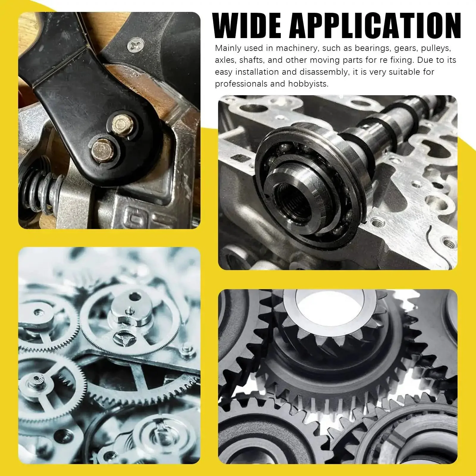 Stainless Steel E Clip Assortment Kit With 14 Sizes For DIY And Mechanical Repairs External Retaining Rings In 1.5 To 15 Mm 211 Pieces With Tweezers And Storage Box Great For Auto Bike Machinery And Hobby Shop Projects - Image 2
