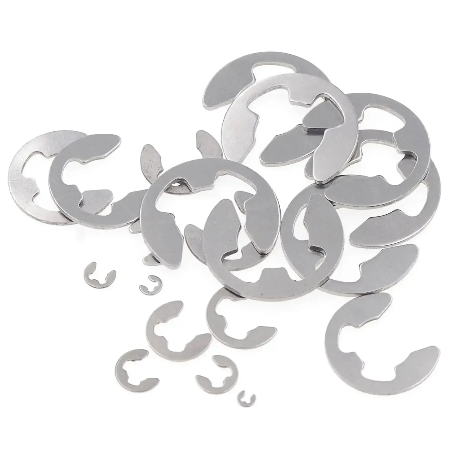 Stainless Steel External Retaining Ring E Clip Assortment Kit, 14 Sizes, 350 Pieces, Metric Circlips Set for Automotive, Machinery, and DIY Projects, Tapered Section Rings - Image 4