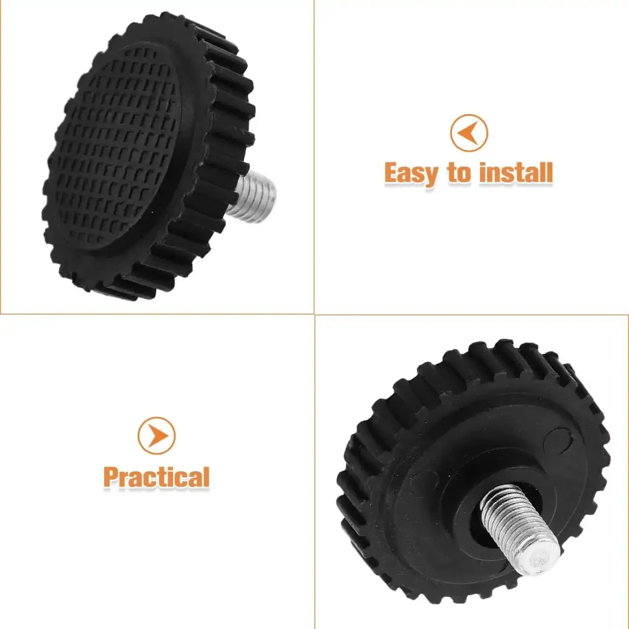 Stainless Steel Feet For Digital Kitchen Scales With Non Slip Rubber Bumpers Universal Replacement Parts For Precision Cooking And Baking Built To Last - Image 3