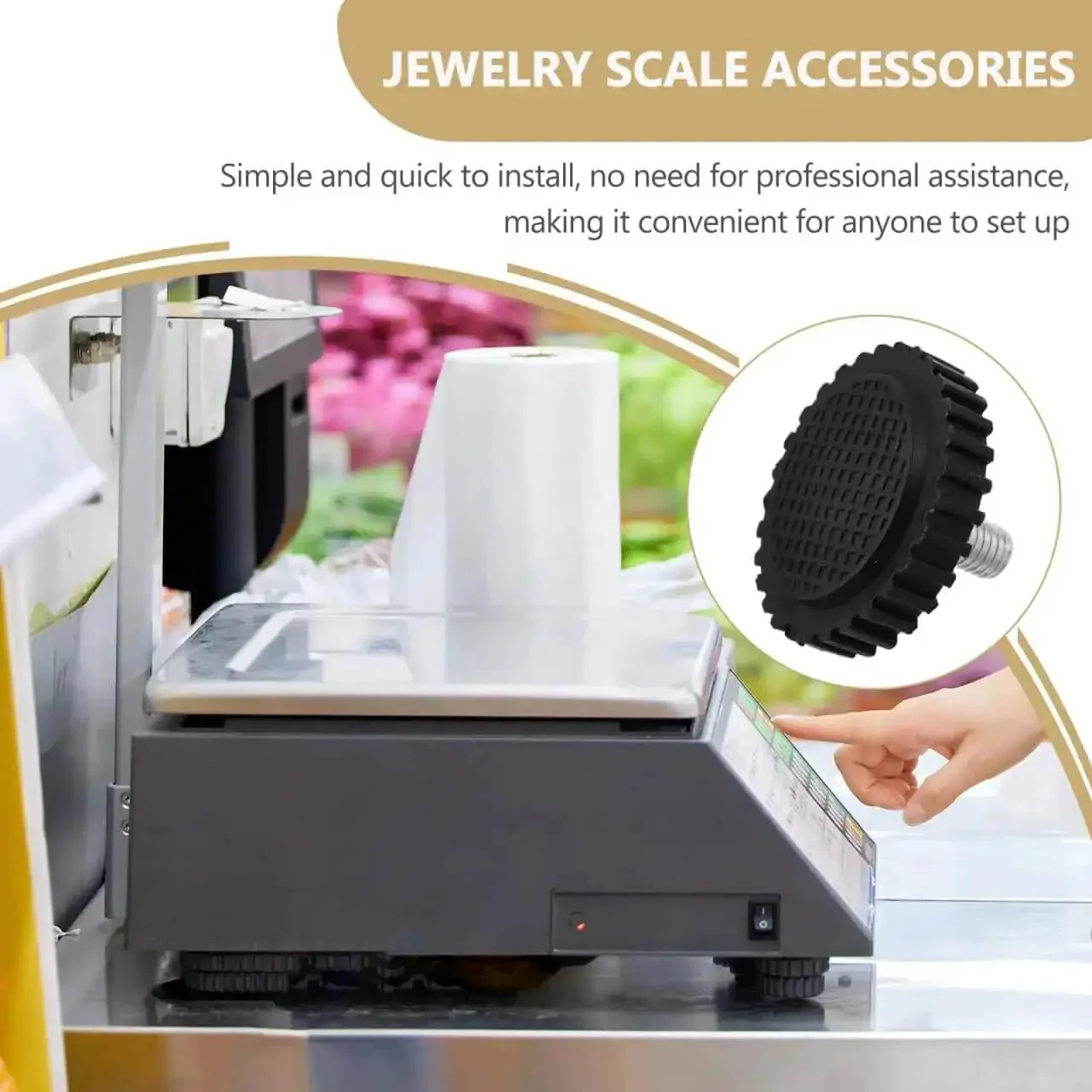 Stainless Steel Feet For Digital Kitchen Scales With Non Slip Rubber Bumpers Universal Replacement Parts For Precision Cooking And Baking Built To Last - Image 7