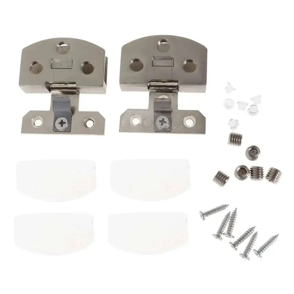 Stainless Steel Glass Door Hinge Pivot Clamp For Bathroom Cabinets And Showcases, Soft Close, Heavy Duty 6-8.76mm And 5-8mm Fits, Wood Or Glass Frame, Satin Nickel Finish, No-Fuss Install, Durable Hardware - Image 5