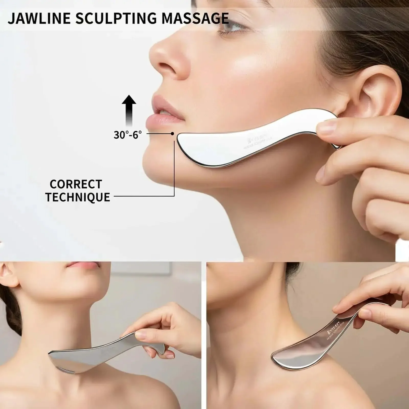 Stainless Steel Gua Sha Muscle Scraper Tool For Deep Tissue Release And Fascia Work Scar Tissue Breaker Physical Therapy Massager Guasha Massage Scraper IASTM Tool For Skin And Soft Tissue Health - Image 6