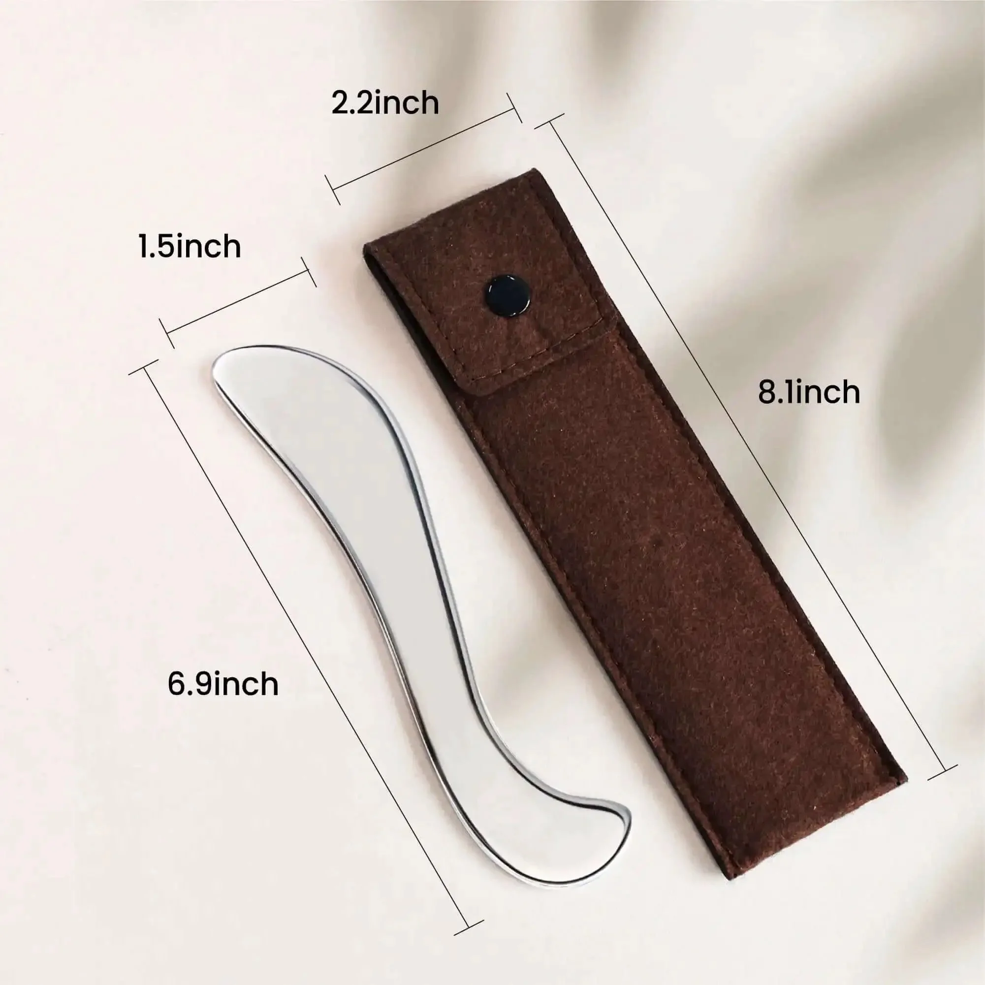 Stainless Steel Guasha Tool For Body Massage And Deep Tissue Myofascial Release Physical Therapy Scraping Tool For Pain Relief Pro Grade Muscle Recovery Fascia Massage Massager For Athletes And Everyday Relief - Image 2