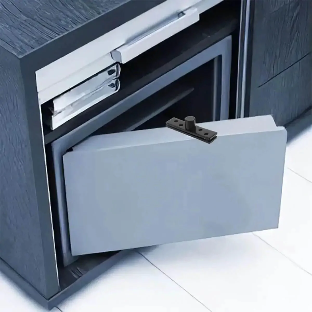 Stainless Steel Hidden Pivot Door Hinges With 360 Degree Rotation Concealed Center Shaft Hardware For Wood And Secret Doors Heavy Duty Matte Black Small Size Built Tough Ultra Durable And Anti Rattle Easy Install - Image 6
