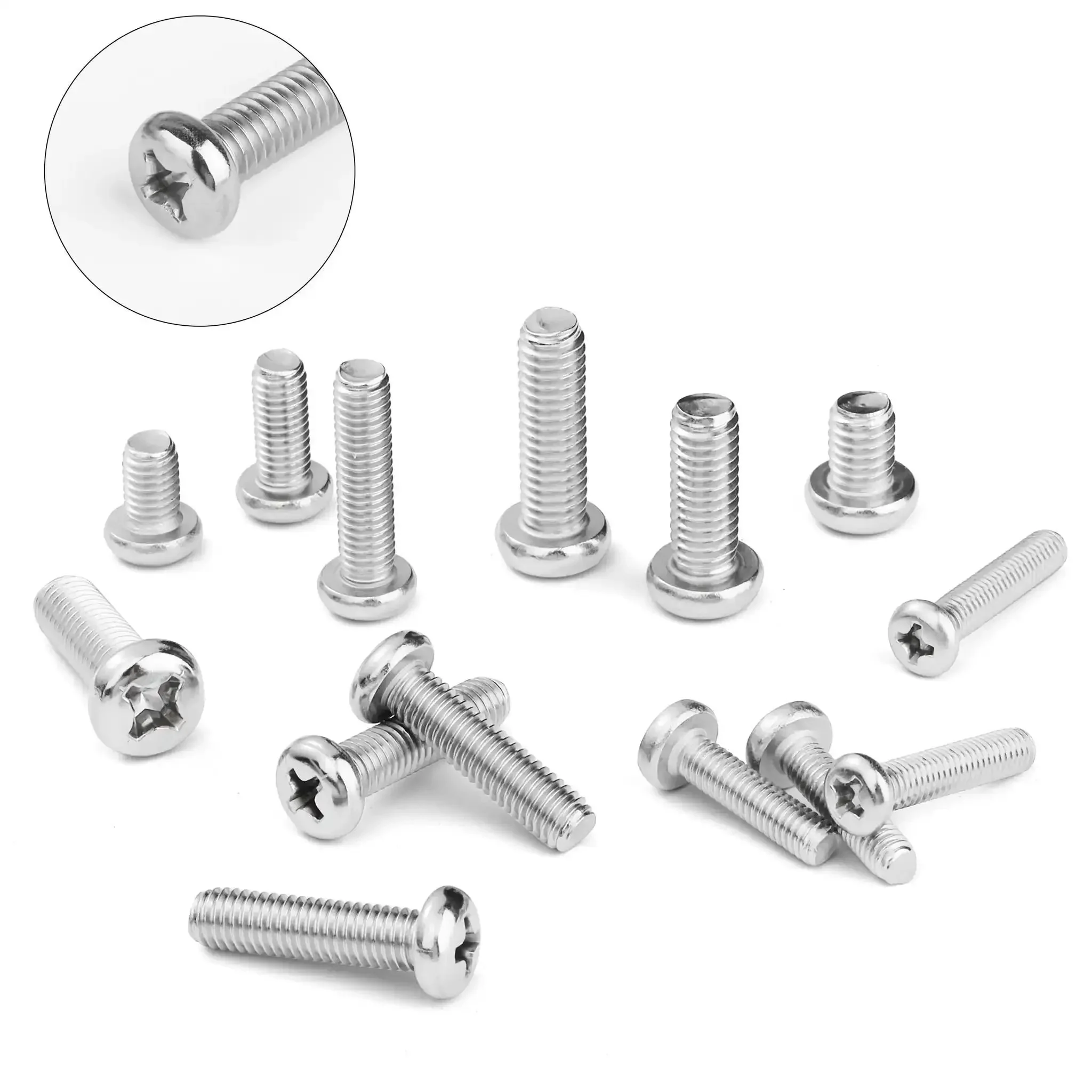 Stainless Steel Nuts And Bolts Assortment Kit, 810 Piece Diy Hardware Set With M3 M4 M5 M6 Phillips Pan Head Screws, Machine Screws, Washers, And Clear Storage Box For Home Improvement Projects - Image 3
