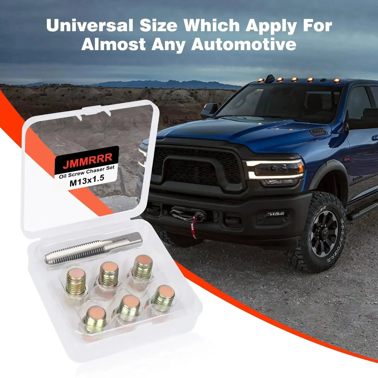 Stainless Steel Oil Drain Plug Thread Repair Kit M13 X 1.5Mm Rethread Tool For Oil Pan Screws Heavy Duty Auto Maintenance Tough Go To Kit For Stripped Threads And Rebuild Tight Leak Free Connections - Image 2