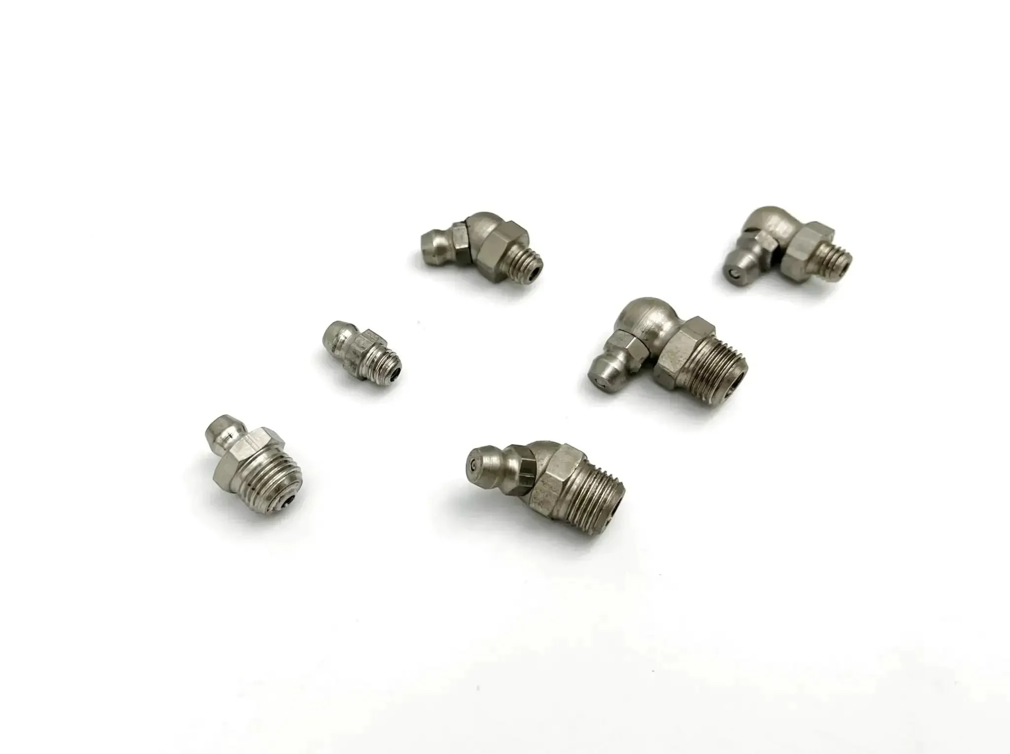 Stainless Steel SAE Grease Fittings Set 40 Pc Marine Grade 303 Includes 1 Quarter Inch 28 LT Straight, 1 Eighth Inch 27 PTF Straight, 1 Eighth Inch 27 PTF 45 Degree And 90 Degree, 1 Quarter Inch 28 LT 90 Degree And 45 Degree Angles - Image 3