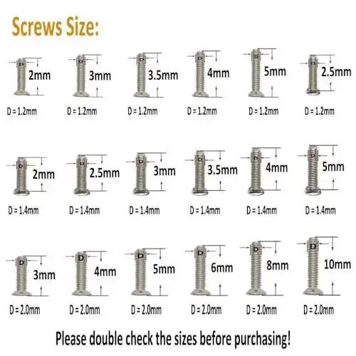 Stainless Steel Silver Micro Screws Set for Glasses and Watches, Metric Tiny Screws M1.2 M1.4 M2.0, Mini Screws Assortment Kit, Eyewear and Timepiece Repair Essentials, Tiny Precision Fasteners for DIY Fixes - Image 7