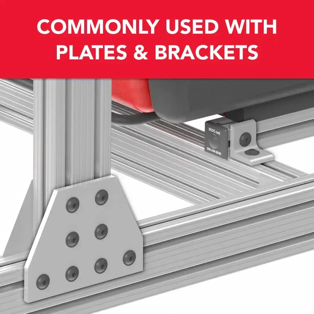 Stainless Steel Slide In T Nut With Offset Thread For Fifteen Series Aluminum Extrusion Five Sixteenths By Eighteen Thread 304 Stainless Steel T Slot Nut Hardware Pack Of Twenty Five - Image 4