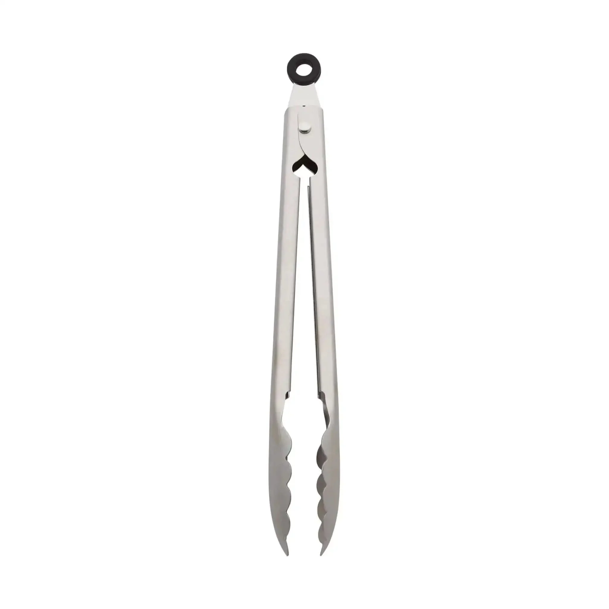 Stainless Steel Utility Tongs 12 Inch With Locking Mechanism For Easy Grab And Go Storage In Drawer Or Crock, Durable 430 Stainless Steel Kitchen Tongs For Grilling, Cooking, Serving, Salad Prep And Everyday Kitchen Use